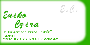 eniko czira business card